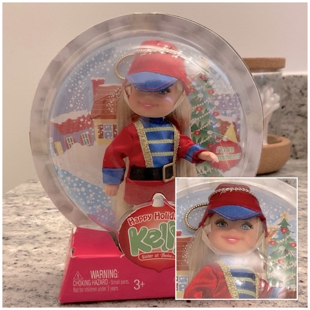 New HAPPY HOLIDAYS KELLY Toy Soldier Barbie Sister NRFB